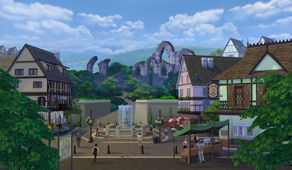 sims 4 get together town