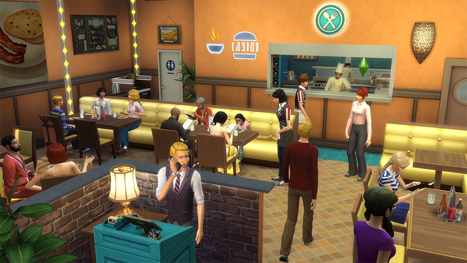 the sims 4 get to work open restaurant
