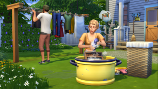dit beskidte tøj med The Sims Vaskedagindhold Stuff Pack!