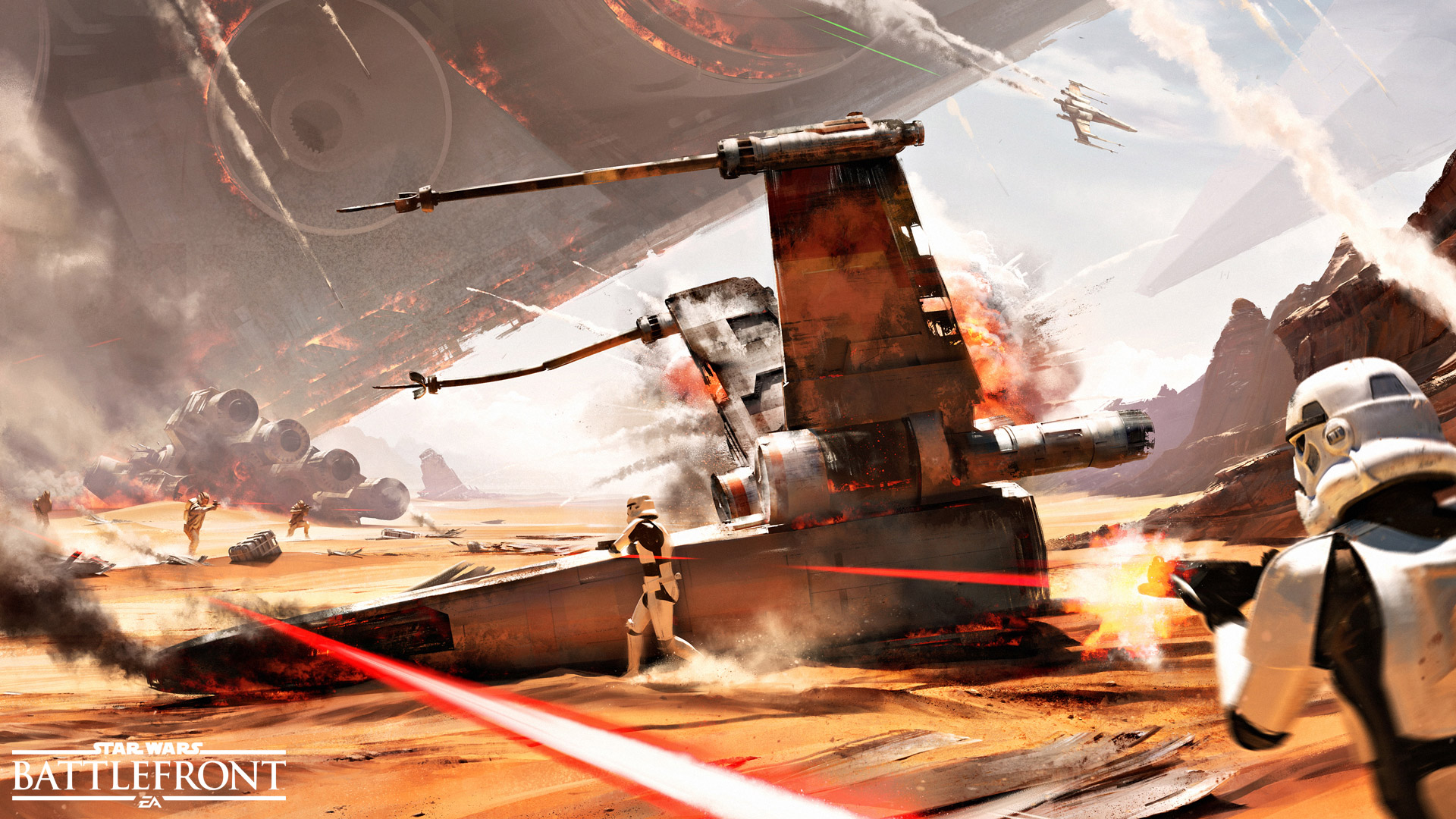 Konzeptzeichnung für die Schlacht von Jakku Konzeptzeichnung für die Schlacht von Jakku