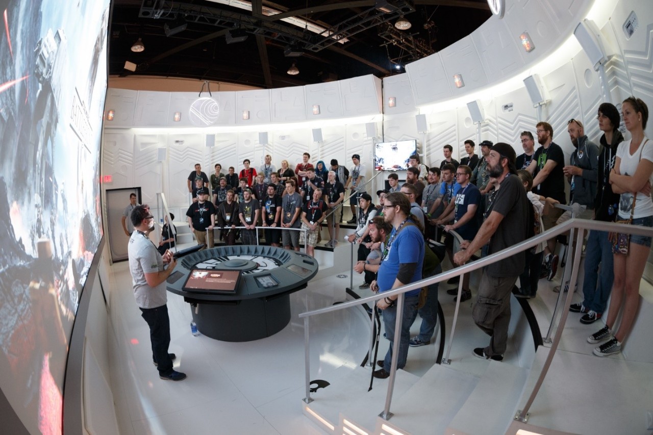 Inside the Star Wars Battlefront booth at Celebration Inside the Star Wars Battlefront booth at Celebration