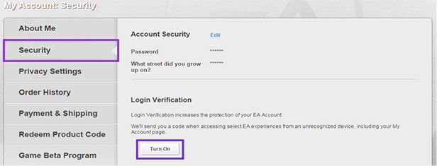 ea app authenticator qr code