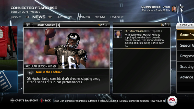 Madden Nfl 15 Feature Deep Dive Connected Franchise