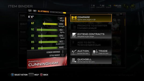 Madden Ultimate Team What Are Attributes