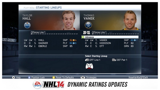 nhl 14 rosters