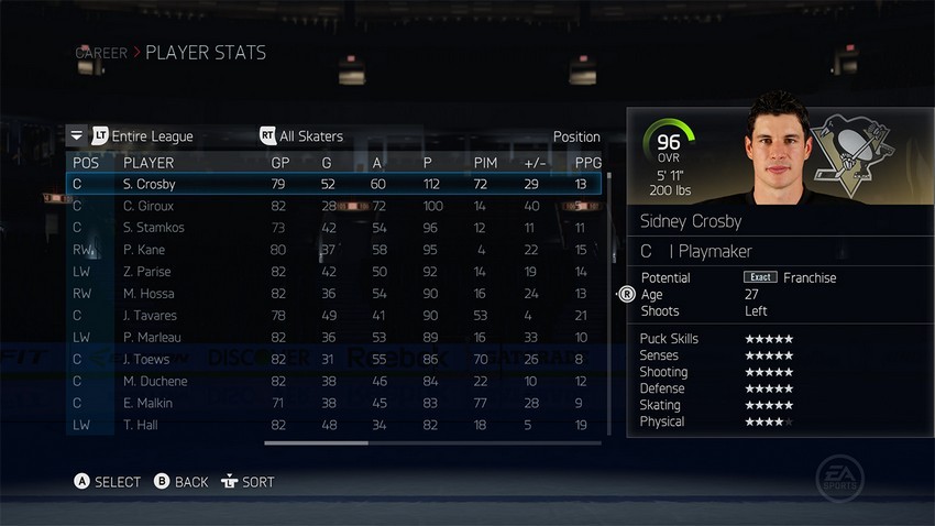 connor mcdavid nhl 15 overall off 55 