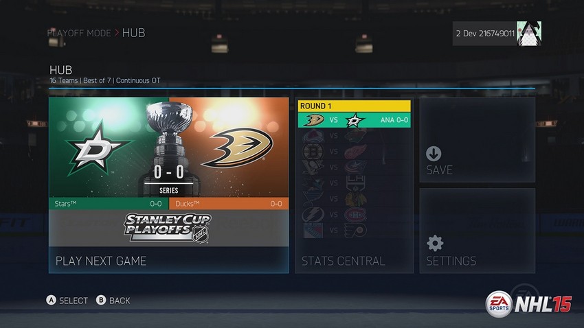 nhl 15 season mode