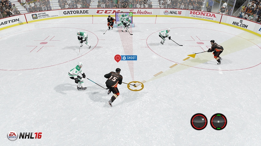 nhl 17 how to shoot