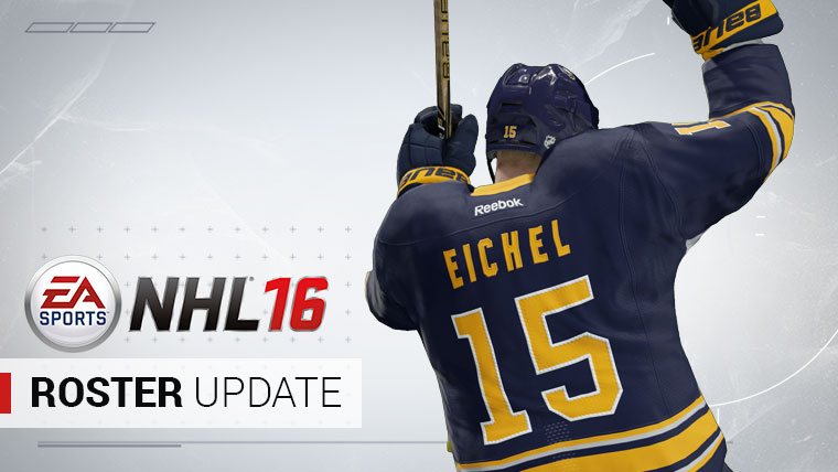 NHL 16 October Roster Update