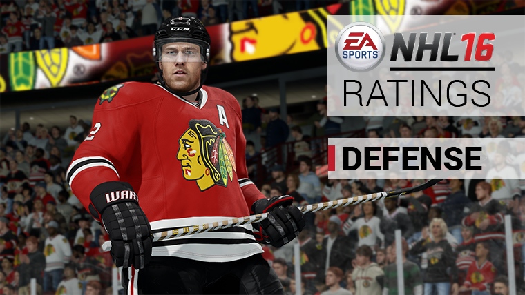 NHL 16 Player Ratings - Top 10 Defensemen