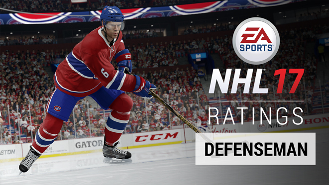 NHL 17 Ratings – Top 10 Defenseman