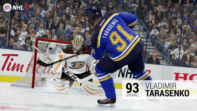 vladimir tarasenko nhl 17 rating