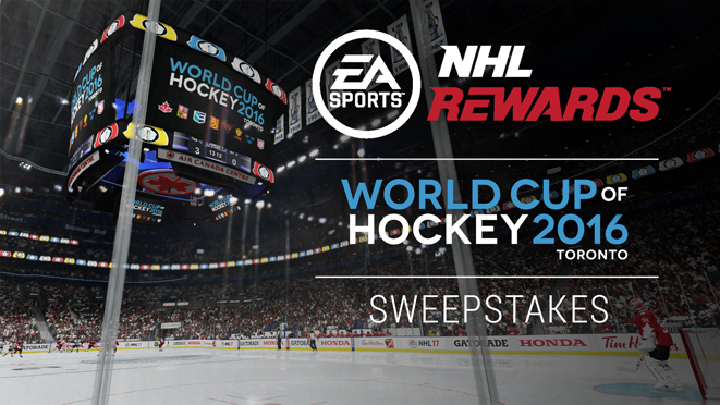 NHL REWARDS World Cup of Hockey Sweepstakes
