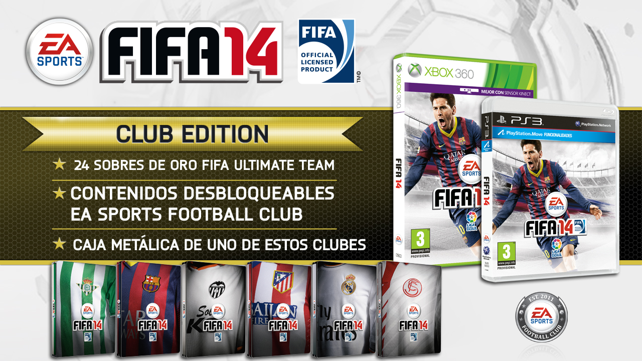 Calle corriente Facilitar Presentamos las Club Edition de FIFA 14