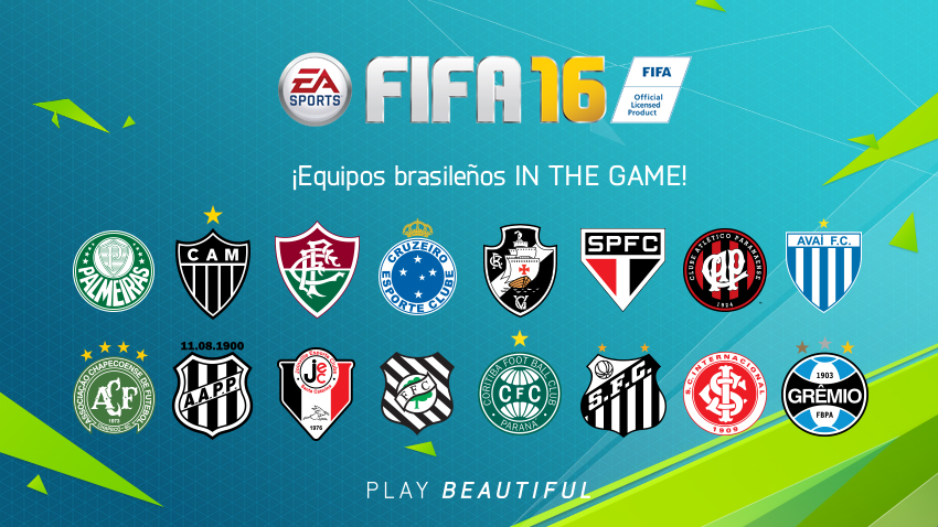 Equipos brasileños incluidos en FIFA