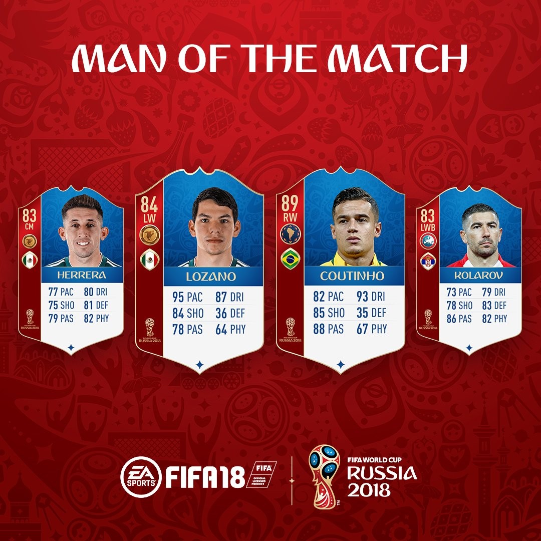 Fifa 18 World Cup 賽事最佳球員1 Fifa 18 World Cup 賽事最佳球員1